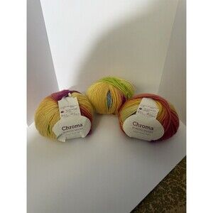 LOT of 3 Knit Picks Chroma Worsted Yarn Groovy 70% Superwash Wool 30% Nylon